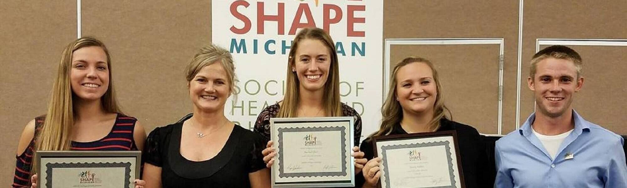 SHAPE MI Award Recipients